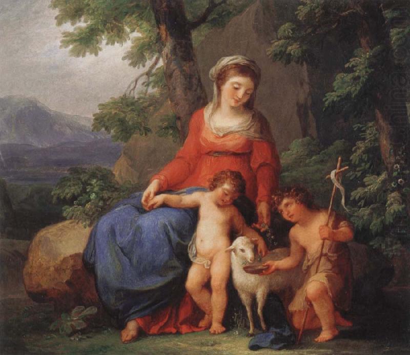 Angelika Kauffmann Maria mit dem Jesusknaben und Johannes mit dem Jesusknaben und Johannes mit dem Lamm china oil painting image